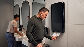 El nuevo Tork PeakServe Autom�tico facilita la gesti�n de los aseos con mucho tr�nsito