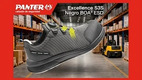 Foto de Excellence S3S Negro BOA ESD, el calzado de Panter diseñado para afrontar el ritmo exigente de la logística