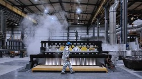 Foto de Cortizo inaugura f�brica de reciclagem de alum�nio na Galiza