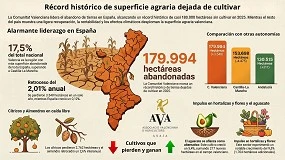 Foto de La Comunidad Valenciana deja de cultivar 3.548 hectáreas en 2025 y ya suma 180.000 hectáreas abandonadas