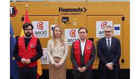El ministro de Asuntos Exteriores visita la sede de Finanzauto con motivo de la entrega de grupos electr�genos de emergencia a Ucrania