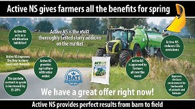 Beneficios de Active NS en primavera al aumentar el poder fertilizante de los purines
