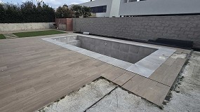 Foto de GeoNovatek emplea resina expansiva y micropilotes para solucionar las consecuencias, por filtraciones de agua, en una piscina