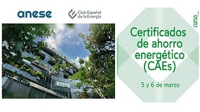 Anese y Enerclub convocan la quinta edici�n del curso sobre Certificados de Ahorro Energ�tico