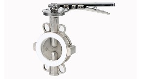 Foto de V�lvula de mariposa tipo Wafer en acero inoxidable y asiento de PTFE de Genebre, para aplicaciones de alta exigencia