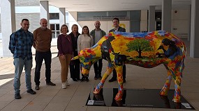 Foto de Provacuno dona una escultura a la UPV en reconocimiento al compromiso de sus investigadores
