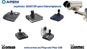 Foto de Ermec presenta los joystick desktop para seguridad y vigilancia