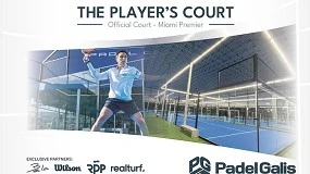 Foto de Padel Galis suministra las pistas oficiales del Premier Padel Miami P1