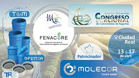 Molecor participar� como patrocinador en el XVI Congreso Nacional de Comunidades de Regantes