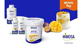 Foto de Mimosa lan�a kefir em formato familiar de um quilo