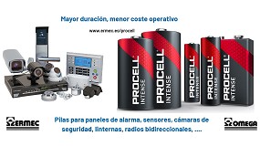 Ermec es distribuidor de las pilas Procell (Duracell): Cambia menos, ahorra m�s