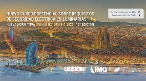 Nuevo curso presencial sobre requisitos de seguridad el�ctrica en luminarias seg�n Normativa UNE-EN IEC 60598-1:2026