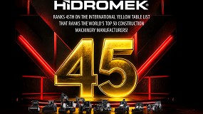 Hidromek se posiciona en el puesto 45 entre los principales fabricantes mundiales de maquinaria de construcci�n