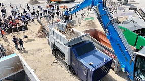 Foto de Lindner lanza su primera trituradora m�vil di�sel de eje �nico en IFAT