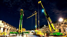 Gr�as Aguilar participa en la construcci�n del Parque Ventas con 7 gr�as Liebherr de gran tonelaje