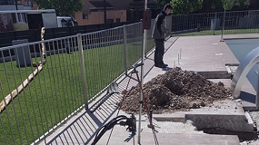 Foto de GeoNovatek eleva la cimentación de las zonas comunes de una urbanizaci�n empleando el sistema Lift Pile e inyectando resinas expansivas