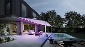 Foto de Markilux equipa con luz de color todos sus toldos con tecnología LED