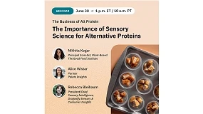 Foto de Webinar destaca import�ncia da ci�ncia sensorial para o futuro das prote�nas alternativas