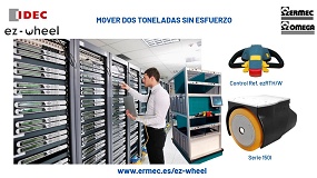 ERMEC impulsa la movilidad industrial con las soluciones EZ-WHEEL de IDEC para el manejo de cargas de hasta dos toneladas