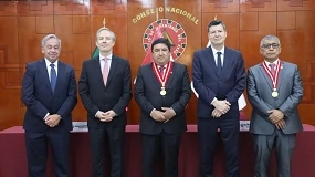 Foto de OE assina protocolo de reciprocidade com o Col�gio de Engenheiros do Peru