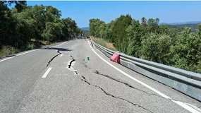 Foto de Obras p�blicas: avan�a a obra de estabiliza��o da EN2 em S�o Br�s de Alportel