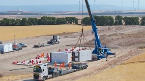 Foto de Statkraft recibe el sistema de baterías que hibridará el parque eólico Montes de Cierzo