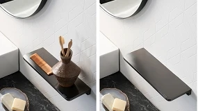 Foto de Los accesorios de baño Ergos, ahora con el acabado grafito cepillado