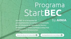 Foto de El Ministerio de Agricultura y Ainia celebrarán el 17 de septiembre una nueva edición del ‘demo day’ de StartBEC