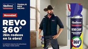 Quilosa Professional presenta REVO 360�, el nuevo est�ndar profesional de alto rendimiento, c�modo y preciso para la aplicaci�n de espuma de poliuretano