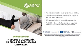 Foto de AITEX desarrolla modelos de econom�a circular aplicada para el sector de ortopedia