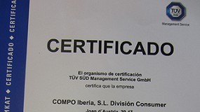 Foto de Compo Iberia renueva su certicacin ISO 9001