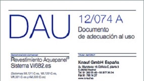 Foto de Nuevo documento de adecuacin al uso para revestimiento Aquapanel de Knauf