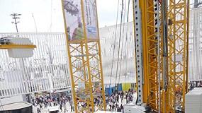 Foto de La gra mvil para construccin Liebherr MK 140 llama la atencin en Bauma 2013