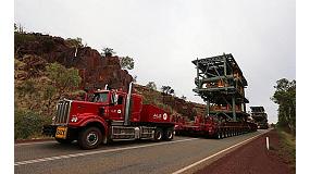 Foto de Allison Transmission asiste a ALE en el transporte de equipamiento pesado por el desierto de Australia