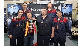 Foto de Scania Ibrica competir para ganar el premio de mejor equipo de servicios de Scania