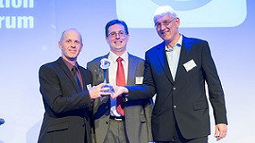 Foto de Tecnologa PowerBoom de Liebherr para gras de orugas, galardonada con el premio Icef-Award