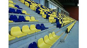 Foto de Daplast instala nuevos asientos en el estadio de ftbol Stayen, en Blgica