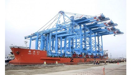 Foto de Maersk en la plataforma de Alibaba, el transporte martimo en la era digital