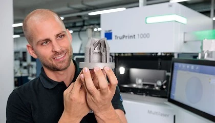 Foto de Trumpf muestra su impresión 3D sin soporte en EMO 2023