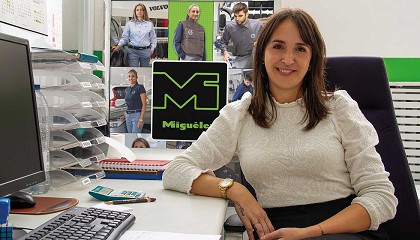Sara González, coordinadora de sección en Miguélez Confección