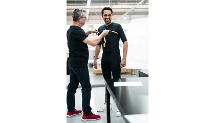 Foto de Alberto Contador visita la fbrica de Gsport e inicia una colaboracin con la marca