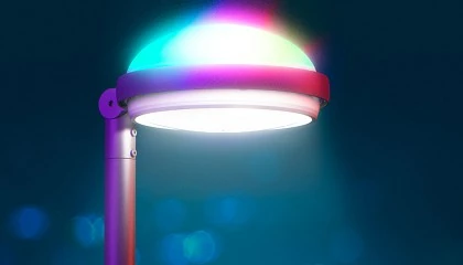Foto de ATP Iluminacin lanza al mercado su nueva Metrpoli Color, una luminaria exterior de ltima generacin con cubierta retroiluminada RGBW dinmica, controlable por Bluetooth o DMX