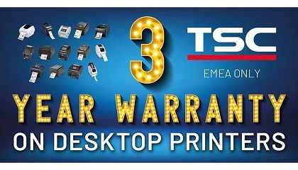 Foto de TSC Auto ID anuncia 3 aos de garanta en impresoras de escritorio