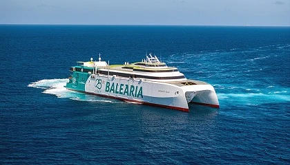 Foto de Baleria incorpora el segundo fast ferry del mundo con motores duales a gas