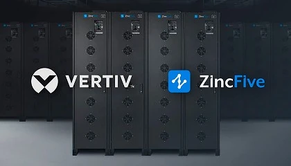 Foto de Vertiv y ZincFive colaboran para ofrecer almacenamiento de energa seguro mediante bateras de nquel-zinc