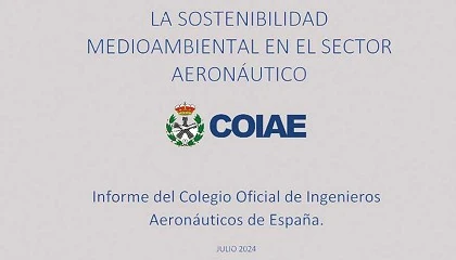 Foto de El COIAE lanza el informe La sostenibilidad medioambiental en el sector aeronutico 2023