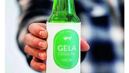 Foto de Rtulo Smart Packaging Gela permite refrescar bebidas em metade do tempo