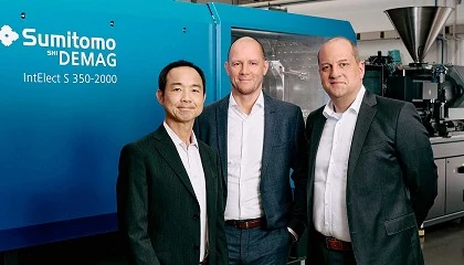 Foto de Christian Maget, nuevo CEO y Anatol Sattel, nuevo CSO de Sumitomo (SHI) Demag Plastics Machinery