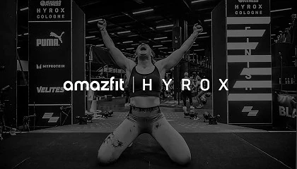 Foto de Amazfit, socio oficial de wearables y cronometrador de HYROX