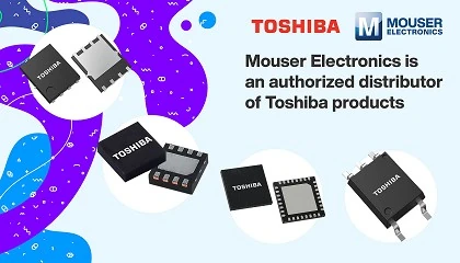 Foto de Mouser Electronics distribuye una amplia variedad de componentes electrnicos y semiconductores de Toshiba